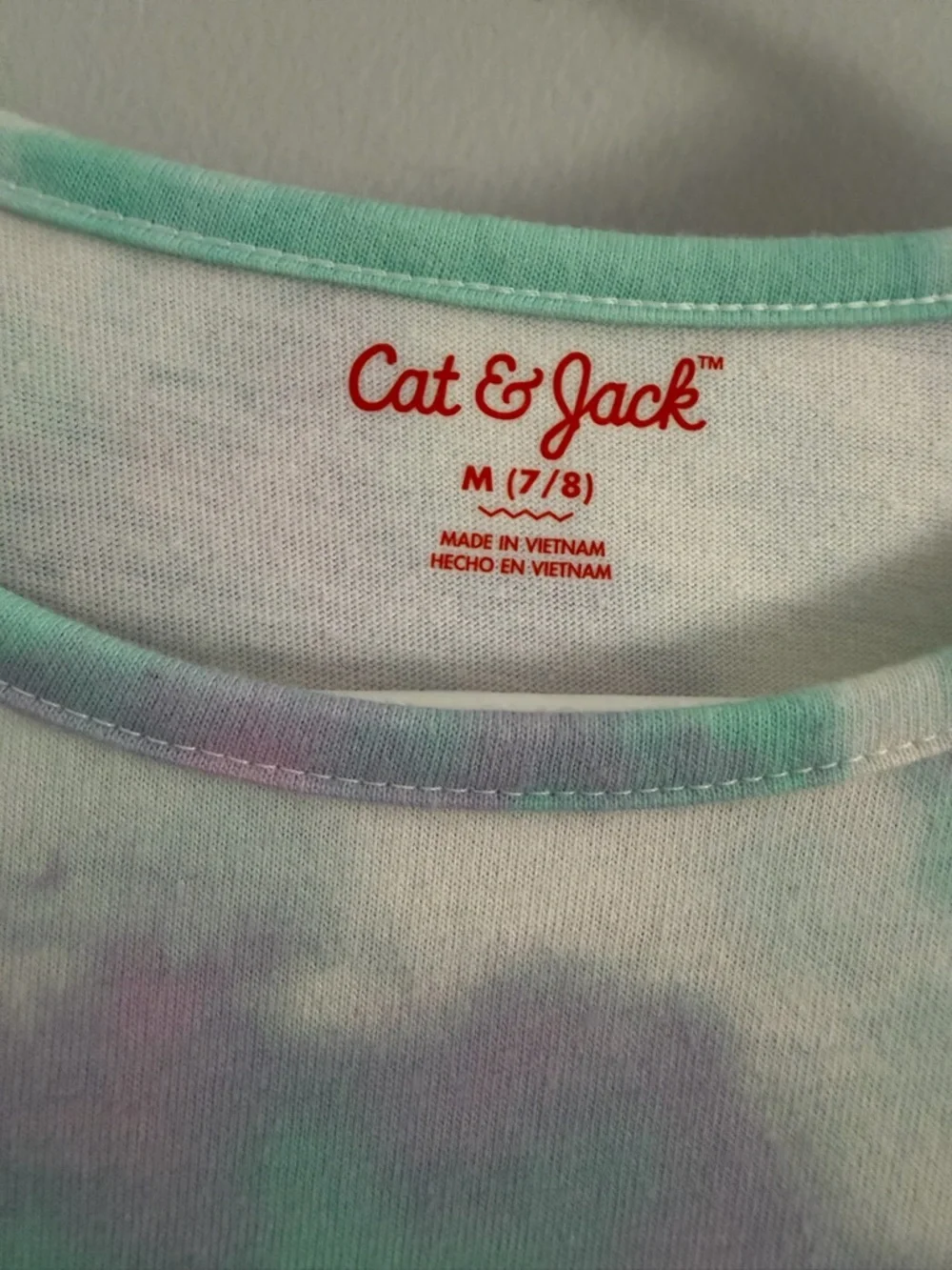 CAT & JACK Girls Long Sleeve Dress Bundle-Tie Dye & Rainbow Tutu Size M 7/8